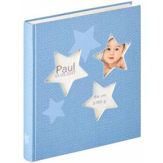 Walther Design Estrella blue 28x30,5 50 white Pages Babyalbum UK133L