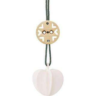 STELTON Nordic tangle ornament i messing & keramik - hjerte