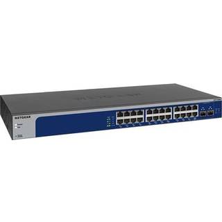 NETGEAR XS724EM Administreret L2 10G Ethernet (100/1000/10000) 1U Blå, Grå