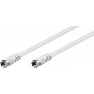 F-kabel Hvid - 15 m