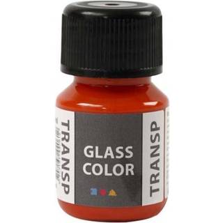 Transparent Orange Glasfarve, 30ml - Holdbare Designs