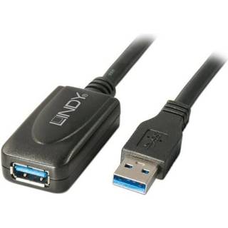 Lindy USB 3.2 Gen 1 forlænger/booster kabel, 5 meter | PRIS-MATCH