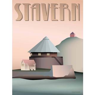 Tilbud: Spar 40% - Stavern Citadellet - Plakat 50x70 cm fra ViSSEVASSE