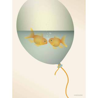 Tilbud: Spar 60% - Love In A Bubble - Plakat 15x21 cm fra ViSSEVASSE