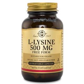 Solgar L-Lysine Aminosyre - 500 mg - 50 Tabletter