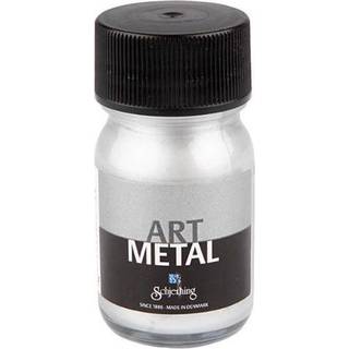 Hobbymaling Metallic Sølv 30ml - Intens Metaleffekt