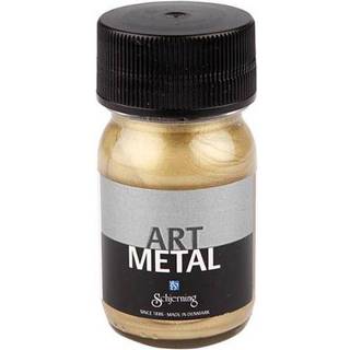 Hobbymaling Metallic Lys Guld 30ml - Høj Dækkeevne