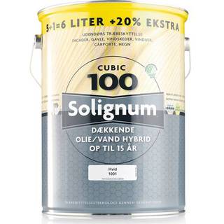 Solignum Cubic 100 dækkende træbeskyttelse 5 liter - svenskrød (På lager i varehus)