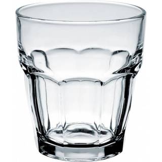 Bormioli Rocco Rock Bar Stackable Beverage Set med 6 opvaskemaskine sikre drikkebriller til sodavandmælk Koksøl Spirit