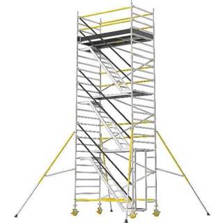 W.steps Trappestillads 1400 pk. 6,2m - 1 basispakke lav + 2 tilbygningspakker WST 1400-6,2