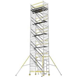 W.steps Trappestillads 1400 pk. 10,2m - 1 basispakke høj + 4 tilbygningspakker WST 1400-10,2