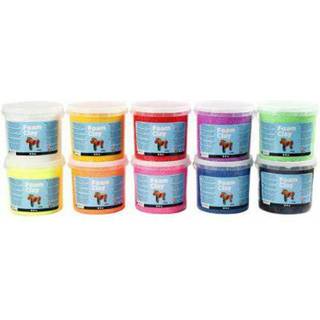 Foam Clay®, ass. farver, 10x560 g/ 1 pk.