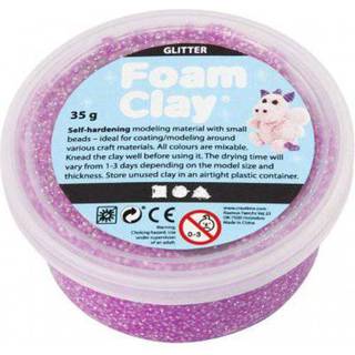 Foam Clay Modellermasse | Glitter | Lilla