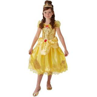 Disney Prinsesse Belle Deluxe Kjole Udklædningstøj (3-9 år)(Str. 104/S)