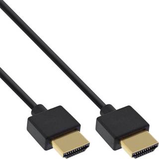 High Speed 2.0 HDMI Slim kabel - 4K/60Hz - Sort - 1 m