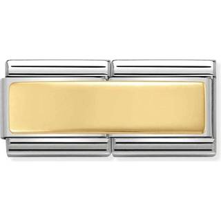 Nomination Gold Engravable Double Plate Charm