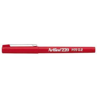 Artline Fineliner 220 SF 0.2 rød