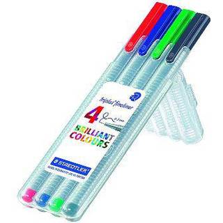 Staedtler Triplus Fineliner 0,3mm 4 ass/boks