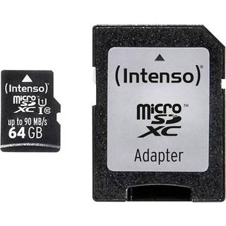 Intenso® 64GB Micro SD UHS-I Prof. Hukommelseskort inkl. Adapter