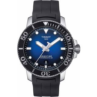 Tissot Seastar 1000 Powermatic 80 dykkerur med blå skive