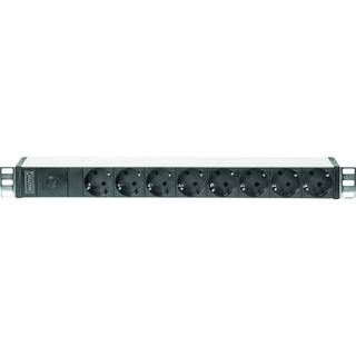 Digitus DN-95410 stikdåse 2 m 8 AC stikkontakt(er) Sort