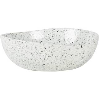 Olsson & Jensen Poppi suppe-/pastatallerken hvid-sort