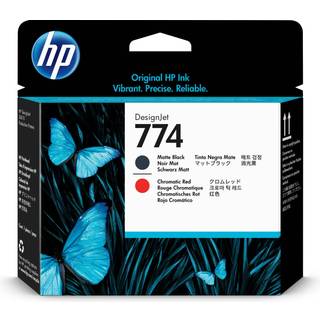 HP 774 Matte Black/Chromatic Red printhoved