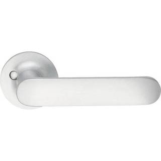 Udendørsgreb b122m matbørstet krom med fjeder