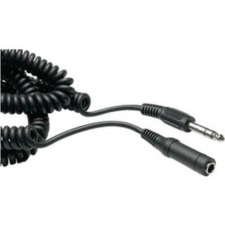 Pro Headphone extension cable 6.35 mm coiled cable