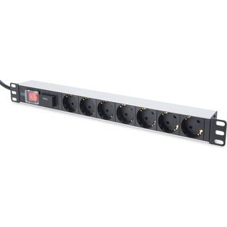 Digitus DN-95407 stikdåse 2 m 7 AC stikkontakt(er) Sølv
