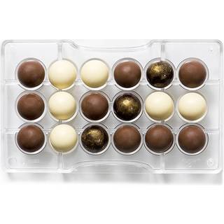 Professionel chokoladeform i polycarbonat - Half sphere Ø2,5 cm
