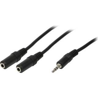 LOGILINK Audio cable 1x 3,5mm male 2x 3,5mm female