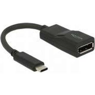 Delock USB-C til Displayport adapter - 4K 60Hz - Sort