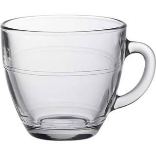Sæt med 6 glas kaffekopper med underkopper, 220ml, &#34;Gigogne&#34; - Duralex