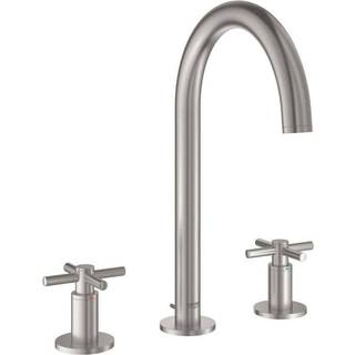 GROHE Atrio New Classic togrebs håndvaskarmatur, 166 mm tud, m/bv, SuperSteel