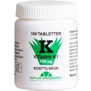 Natur Drogeriet K1-Bitamin 150 mcg (100 tabl)