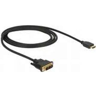 Delock HDMI til DVI 18+1 kabel tovejs, 1m