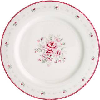 GreenGate Dinner Plate Rose White