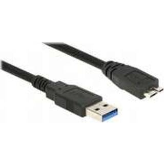 Delock USB 5 Gbps Kabel USB-A han til Micro USB-B han 0,5m - Sort