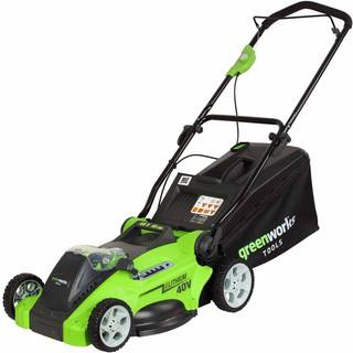 Greenworks,  G40LM41, Plæneklipper 41cm,  40V,  m/4Ah batteri og lader