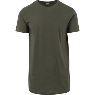 URBAN CLASSICS Shaped Long Tee Olive