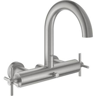 Grohe Atrio New badek. væg udv Kar- & brusebatteri, Supersteel vægmonteret overdel 1/2''