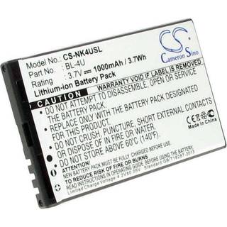 Batteri til BL-4U erstatningsbatteri