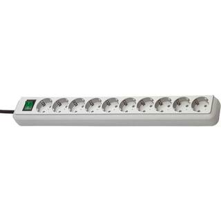 Brennenstuhl Eco-Line strømskinne, <b>10</b>xCEE 7/4 udtag, 1xCEE 7/7