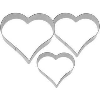 Peberkageform, hjerte, 4, 5 og 6 cm, 3-pak - Westmark