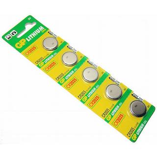 GP knapcelle batteri, Lithium, CR2025, 5-pak