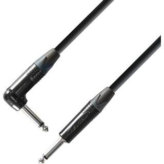 Adam Hall 5 STAR Instrument Cable Neutrik 6.3 mm Jack mono to 6.3 mm angled Jack mono 3 m