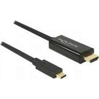 Delock 85292 Videokabel Adapter 3 M Usb Type-c Hdmi Sort 3m. Usb C Hdmi Sort