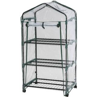 Drivhus til altan 69x49x133cm - gennemsigtig