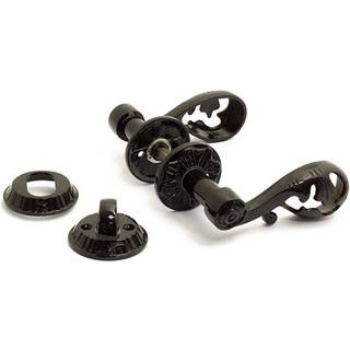 Habo A4472+1472+1473 udvendigt dørgreb inkl. cylinderbesætning, sort